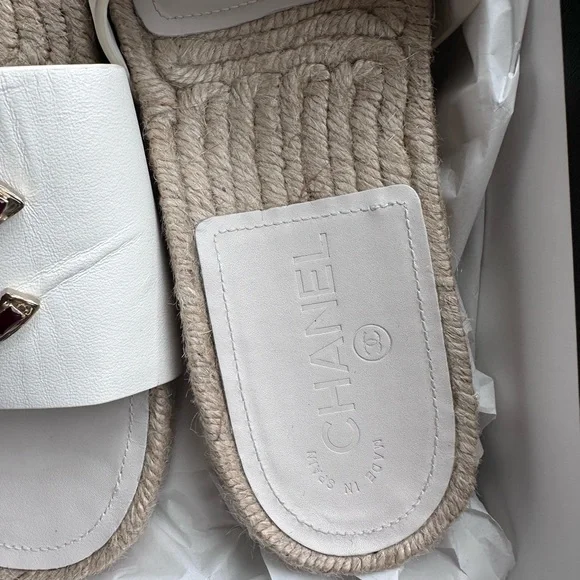 Brand New Never Worn Chanel Stud Encrusted Slides - Picture 8 of 8